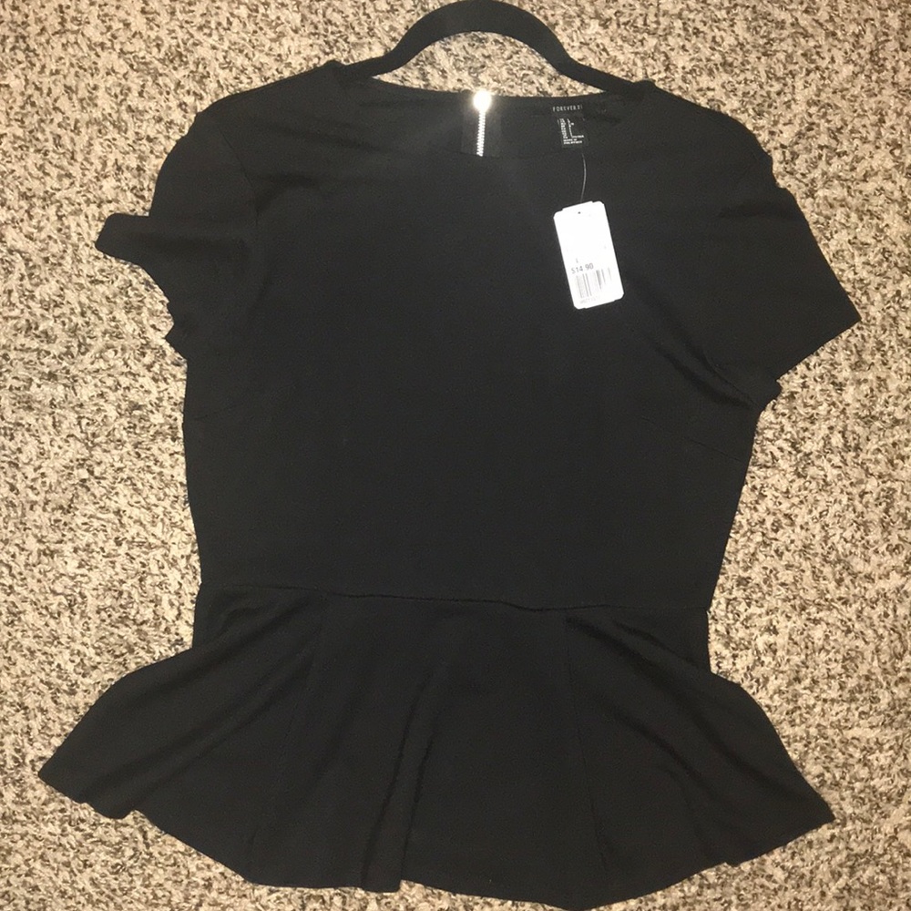 F21 Peplum Shirt